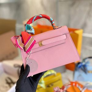 20 см Женские дизайнерские сумки Мини-сумка Модные летние розовые синие сумки высокого качества с одной ручкой Симпатичные женские сумки через плечо из натуральной кожи Кошельки на плечо