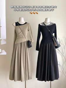 Casual Dresses Anese Streetwearmaxi Es For Women Rsvppap Officials Store Ximeng 2023 Summer French Word Elegant Hepburn Style Tigh Dress