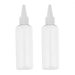 Makeup Borstes 2pc Plastic Travel Bottle Lotion Shampoo Dusch Tube Container 100 ml