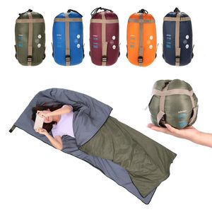 Sleeping Bags LIXADA 190 * 75cm Outdoor Envelope Sleeping Bag Camping Travel Hiking Ultra-light Sleeping Bag Travel Bag Hiking LW180 680g 231025