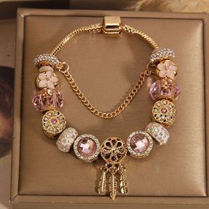 Japanese and Korean style bracelet female net red niche light luxury pendant glass bead bracelet fashion hand jewelry