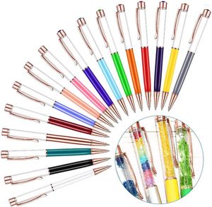 500pcs/partia DIY Crystal Roller Ballpoint Pen pusta roleta Ręcznie wykonana diamentowa papierniczy artykuł Ballpen Gifts School Materiały