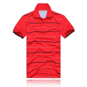 NOWOŚĆ Polos Polos Stripe Men T-shirty Krocodile krótkie rękawy Bawełny polo sportowy krótki rękaw Letni swobodny koszulka Polo SH255E