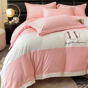 Besigner bedding sets Bedding Thickened coral velvet milk velvet four-piece warm two-sided fleece cover Contact us to view pictures of the product itself