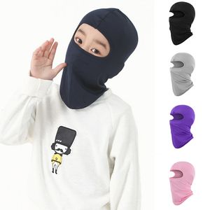 Çocuklar Balaclava Yüz Maskesi Rüzgar Geçirmez UV Koruyucu Kayak Maskesi Soğuk Hava için Boyun Isıtıcı Kış Kış Açık Spor Kayak Koşu Bisiklet