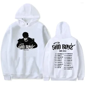 Erkek Hoodies Junior H Sad Boyz Tour Merch 2023 ESENCIAL GRAFİK BASKI UNISEX TREND Günlük Sokak Giyim