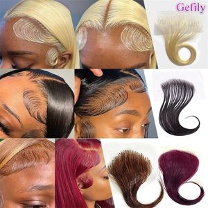 Dantel peruk frontal insan saç hd bebek saç Brezilyalı 2pcs yeniden kullanılabilir bakire ön hazırlıklı kadınlar için 231024