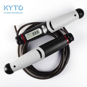 Jump Ropes KYTO Jump Rope Digital Counter for Indoor/Outdoor Fitness Training Boxing Adjustable Calorie Skipping Rope Workout for Women Men 231025