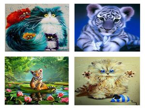 24 Wzór 5d Diy Diamond Zestaw Cross Stitch Diamentowy haft haftowy wzór Krajobrazu Flower Animal Picture 30x30CM9020415