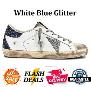 Designer Shoes Golden Women Super Star Brand Men New Release Italy Sneakers Sequin Classic White Do Old Dirty Casual Shoe Lace Up Woman Man 36-46 412