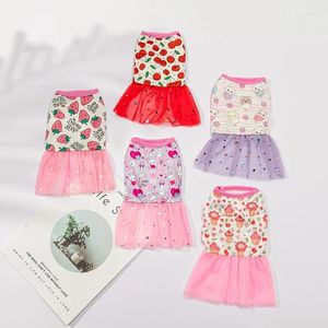 Dog Apparel Little Cute Princess Dress Cartoon Skirt Pet Clothing S-XL Size