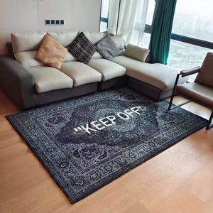 Carpet Designer Rug KEEP OFF Rug Cashew Flower Co-branded Carpet Living Room Bedroom Boys Fashion Shoe Wall Bed Mat Designer Room Decor