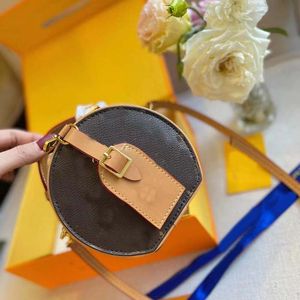 Dapu Designer Torba Mała okrągła torba do ciasta Women Wszechstronna torba Crossbody Classic Floral Mini Porting Card Bag