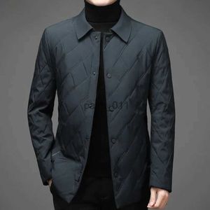 メンズジャケットメンズコットンコート中年ラペル薄いトップビジネスカジュアルジャケットファッションジャケットメンYQ231025