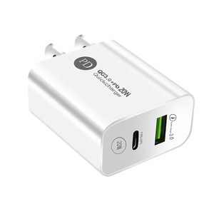 20w pd usb c carregador de parede adaptadores de energia usb qc3.0 tipo c carregador de carga rápida para samsung s22 s23 ultra iphone xiaomi pc ue eua plug