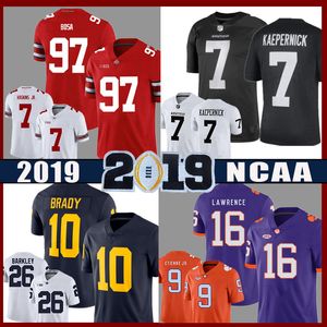 NCAA Ohio State Buckeyes 97 Nick Bosa 7 Dwayne Haskins Jr Maglia da football americano Tom Brady Saquon Barkley Tua Tagovailoa vrt5 2222