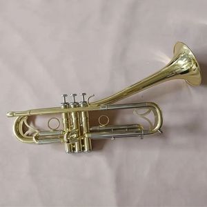 Vendita calda di qualità Tromba in Sib Sib Strumenti musicali a tromba professionali in ottone placcato argento con custodia in pelle 00