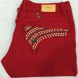 new design famous red color new robin jeans men sparkle stones denim straight jeans fashion designer famous brand mens jeans size 280f