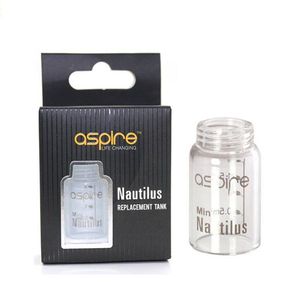 Оригинальный Aspire Nautilus mini 2 мл, сменная стеклянная трубка из пирекса для Aspire mini Nautilus Tanks, распылитель, клиромайзер, аутентичный Glassomizer