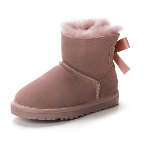 2023 Brand Kids Boots Children Boys Girls Mini snow boot Winter Warm Toddler Children's Plush Shoes size EU22-35 305