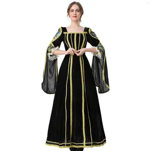 Lässige Kleider, Halloween-Kostüm, Vintage-Kleid, Ballkleid, Damen, europäisches mittelalterliches Gericht, schickes Cosplay, elegant