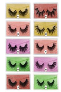 Neue Ankunft 3D Nerz Wimpern Dicke echte Nerz Haar falsche Wimpern Wimpern Make-up Verlängerung gefälschte Wimpern 10 Styles3055751