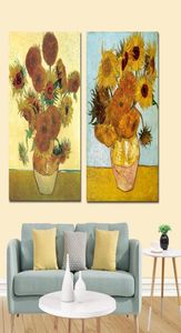 Van Gogh Altın Poster Baskı Çiçek Vazo Duvar Sanat Resimleri Resim Duvar Sanatı Oturma Odası Ev Dekoru (Çerçeve Yok) 9950110