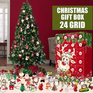 Weihnachtsdekorationen 2024 Kinder-Weihnachts-Adventskalender-Box Geschenk 24 Dekorationskalender Kinder-Countdown-Ornamente Überraschungs-Weihnachts-Adventsgeschenk 231025