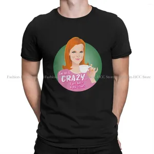 Męskie koszule desperackie gospodynie domowe Susan Gabrielle Tshirts Nie jestem szalonym nadrukiem Homme Hipster Tops