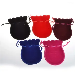 Jewelry Pouches 10Pcs Velet Bag 7x9cm Gourd Packaging Velvet Drawstring Gift Bags & Wedding/Candy Package