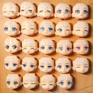 Dockor Cute Funny Makeup GSc Ersättningsansikte för Obitsu Doll Accessories Toy Boy Girl 231024