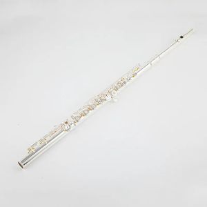 Top Japan Sankyo 601 Flute Professional Cupronickel Otwarcie C Klucz 17 otworzy Silver Sild Muzyczne instrumenty z obudową