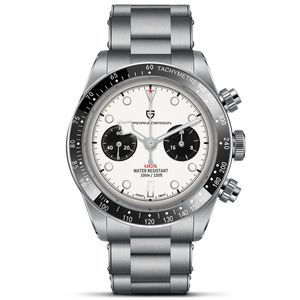 Armbandsur Pagani Design 2023 Herrklockor Chronograph Panda Retro Sport Luxury Quartz Watch for Men Sapphire 10bar Waterproof Wrist 231025