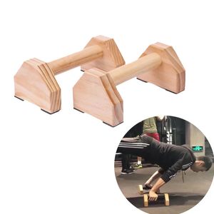 Sit Up Benches 2pcs Wooden Push-up Bar Stands Gym Push Ups Rack Board Fitness Exercise Body Building Training Handstand Parallel Rod Double Rod 231025