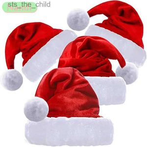 Beanie/Skull Caps Christmas Hat Multi-color Adult Couple Christmas Decoration Super Soft Fabric Christmas New Year Holiday Party DressL231025