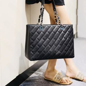 Designer totes lattice bag shoulder bags Handbag women shopping bag caviar leather messenger bag Diamond Lattice Crossbody Large capacity shopping bag chain dicky