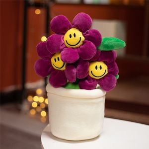 Wholesale of Sunflower Decorative Plush Home Decoration Creative Plant Potted Dolls