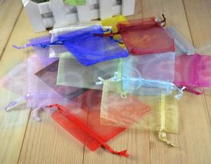 18x13cm Organza Bag Wedding Decoration Favor Smycken Förpackning Goodie Gifts Pouch Drawing For Party Candy Bag Display2823664