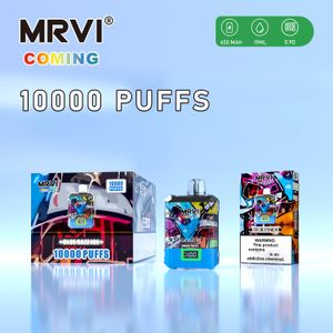 USA Hot Selling Disponible VPE MRVI kommer 10000 puffs 19 ml Förspillat Mesh Coil 650mAh Uppladdningsbar vs Randm Puff 9K Bang King 12K