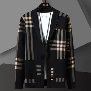 23b men designer sweater black plaid cardigan slim fit long sleeve autumn mens sweater Soft Knitted jacket