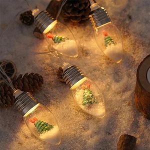 Juldekorationer härliga figurer Strängljus med glödlampa Fashionabla multicolor -ljus för födelsedagsfest 231025