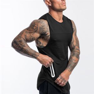 Men's Crazy Muscle Sports Vest Fitness Sleeveless T Shirt Casual Outdoor Training Breathable Loose Quick-drying Tank Tops184N
