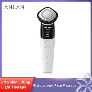 Face Massager ANLAN Microcurrent Device Lite Eye EMS Lifting Wrinkle Remover LED Therapy Skin Care Beauty Instrument 231024