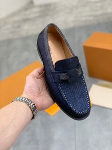 Designer novo cavalheiro oxfords vestido de negócios homens inverno azul escuro com sapatos de metal tamanho 38-44