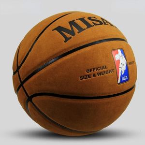 Toplar Boyut 7 Basketbol Resmi Cowhide Doku Açık Kapalı Oyun Eğitimi Unisex Sport 231024