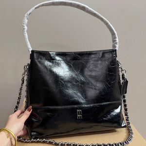 Cowhide Malzeme Tek Omuz Tote Çanta Moda Tembel Büyük Kapasiteli Alışveriş El çantaları İç bölme donanım fermuar cep elçi çantaları