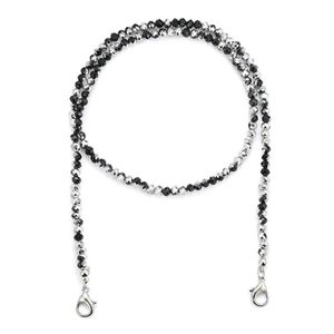 4mm Small Faceted Crystal Glass Beads Face Lanyard Masked Chains for Masks Holder Eyeglass Straps Face Chain Hanger Cords String N208k