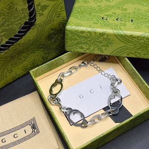 925 Silver Plated Letter Bracelet New Designer Brand Girl Bracelet High Quality Stainless Steel Jewelry Colorless Christmas Girl Family Love Gift Bracelet