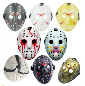 6 Stile Vollgesichts-Maskerade-Masken Jason Cosplay Schädelmaske Jason vs Friday Horror Hockey Halloween-Kostüm Gruseliges Festival Party B1025