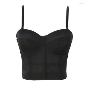 Kobiety dla kobiet damskie Y2K Zevity Fishbone Corset można nosić poza Camisole Bra Jednoczęściowy górna tuba seksowna wewnętrzna bielizna kobieta